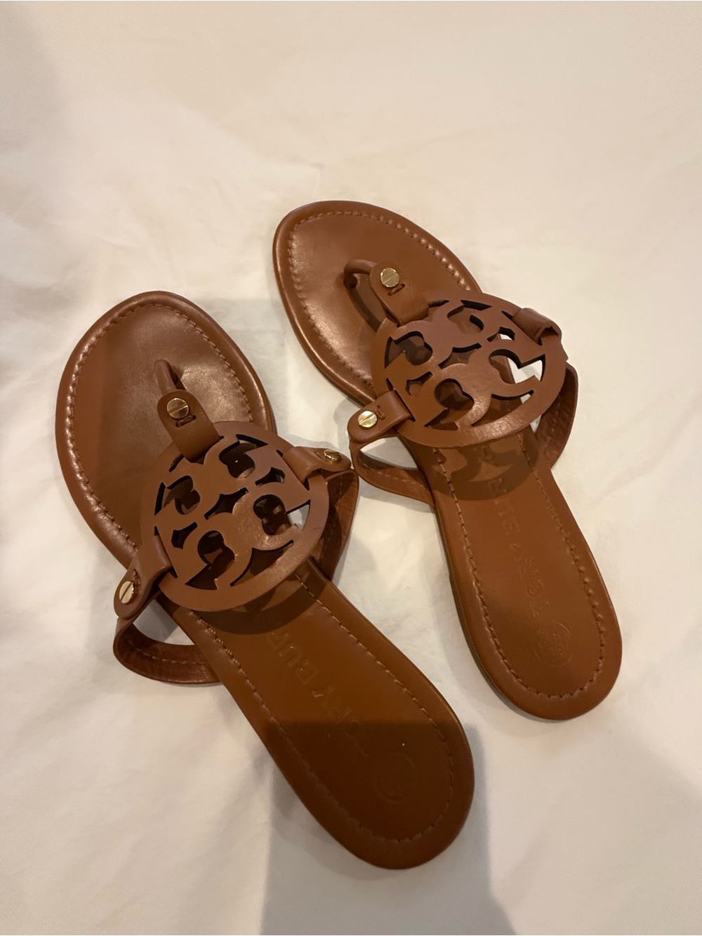 Tory Burch Miller Sandals- Vintage Vachetta size 9m